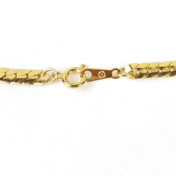 Avon Gold and White Geometric Necklace - Picture 7 of 8